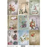 TAG-042 - Hartie scrapbooking - Etichete - A4, 250g - ITD