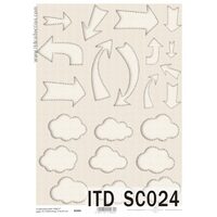 SC024 - Hartie scrapbooking - A4, 250g - ITD