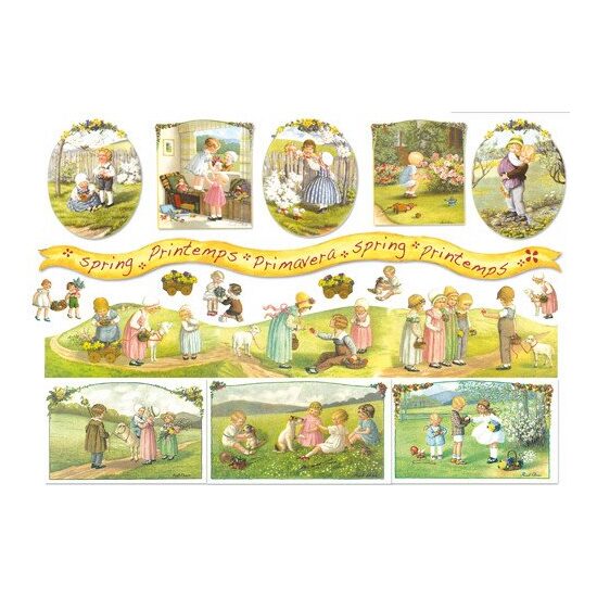DFS055 - Hartie de orez Stamperia 48x33 cm - country children