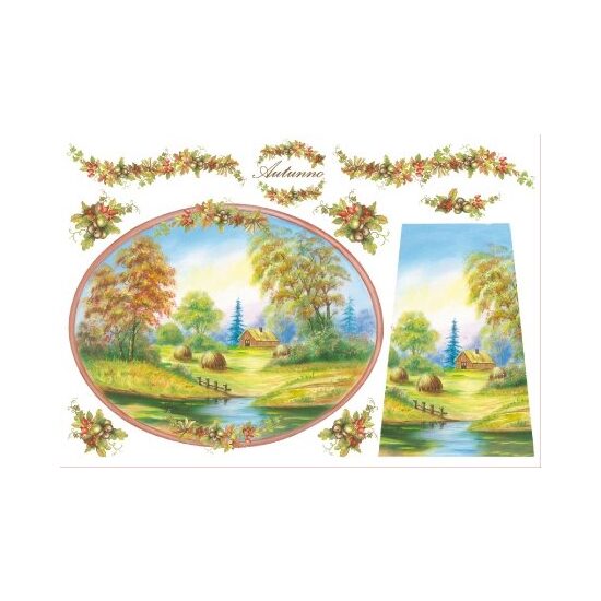 DFS068 - Hartie de orez Stamperia 48x33 cm - autumn
