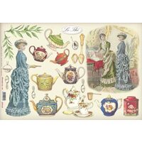 DFS120 - Hartie de orez Stamperia 48x33 cm - le the