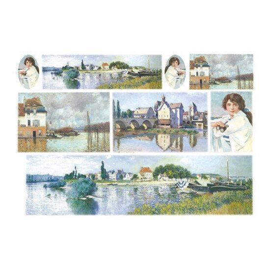 DFS135 - Hartie de orez Stamperia 48x33 cm - nord sea
