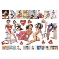 DFS210 - Hartie de orez Stamperia 48x33 cm - pin up