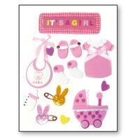 SBA298 - Stiker 3D - Its a girl - Stamperia