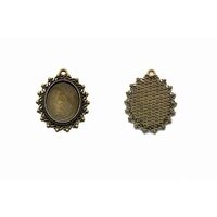 366841D - Medalion bronz - oval 4 x 3cm - ANT-CH