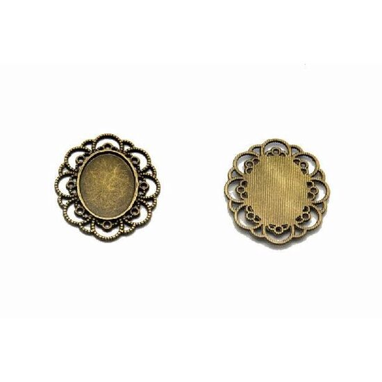 366855D - Medalion bronz - oval 3.5x4cm - ANT-CH