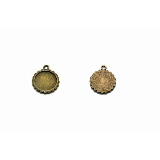 366834D - Medalion bronz - rotund 2cm - ANT-CH