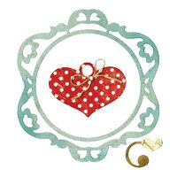 9 - 658913 Set 3 cuttere Thinlits TAIE SI EMBOSEAZA - Frame, Ornamental Love - Sizzix