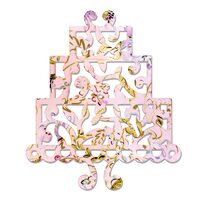 10 - 658926 Cutter Thinlits TAIE SI EMBOSEAZA - Cake, Three Tier - Sizzix