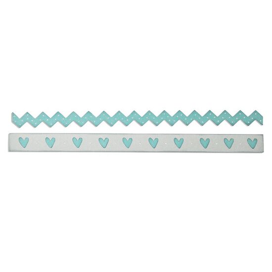 1 - 660472 Set 2 cuttere Thinlits TAIE SI EMBOSEAZA - Decorative Trim - Sizzix