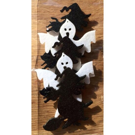 23237 - Set 5 figurine fetru 2 - 3mm x 6cm - vrajitoare si fantome - PENT.