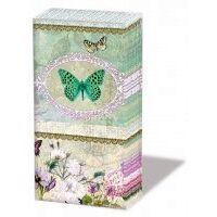 12208320 Set 10 servetele mini 21.5x22 cm Butterfly medallion - Ambiente