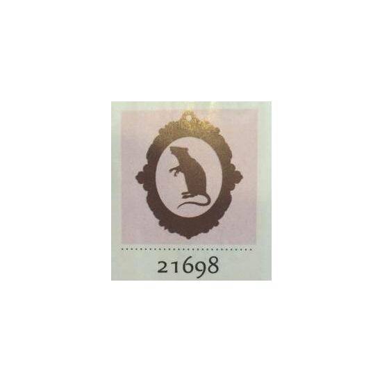21698 - Set medalion lemn 5.5cm - sobolan - PENT.