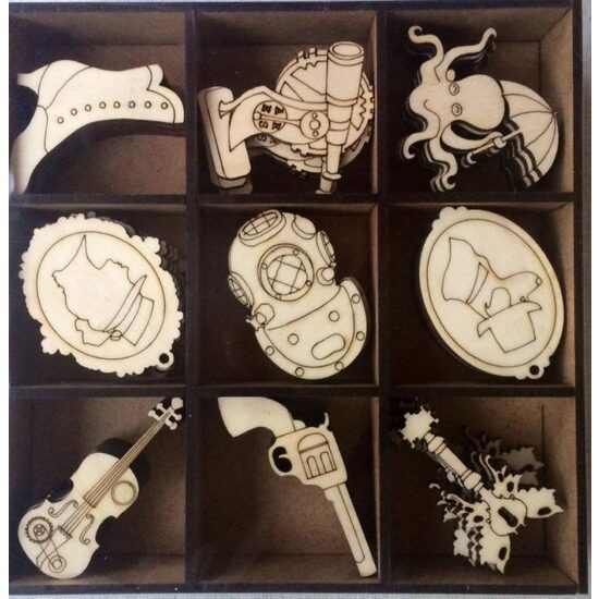 23338 - Set 54 figurine lemn - Steampunk - PENT.