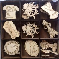 21690 - Set 54 figurine lemn - Steampunk - PENT.