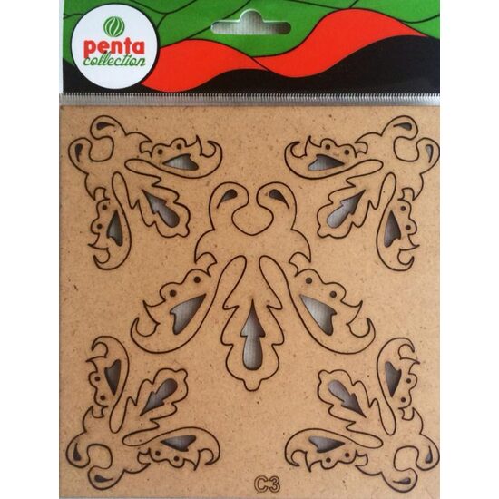 20719 - Set coltare MDF- placa 15.5x15.5cm - C9 - PENT.
