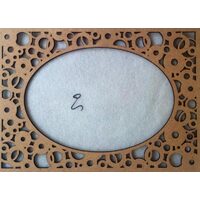 23342 - Rama Mdf traforata - bubble - 20.4x29cm, interior oval - PENT.