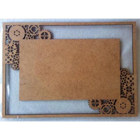 23345 - Suport, placuta MDF dreptunghiulara 20.4x29cm, cu rotite - PENT.