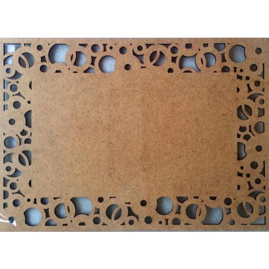 23340 - Suport, placuta MDF dreptunghiulara 20.4x29cm - bubble pattern - PENT.