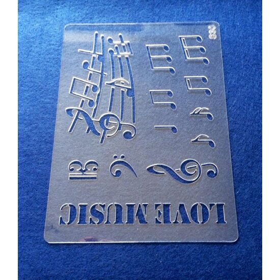 24109 - Sablon 3D plastic, A5 - S30 - Pentart - Love music
