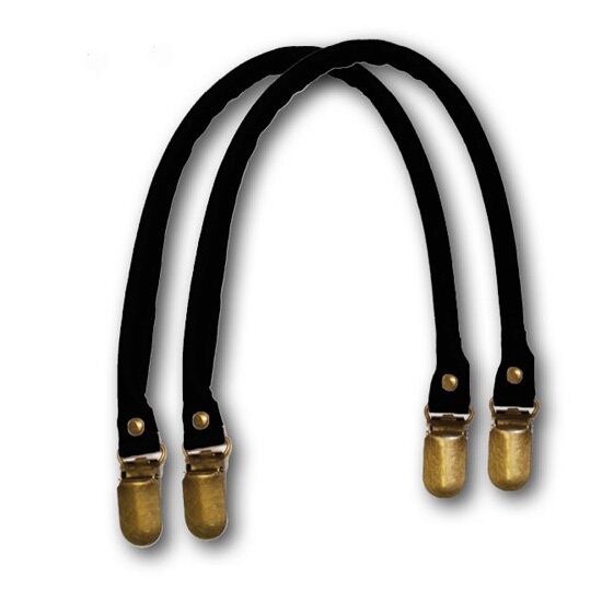 MN05N - Set manere poseta 33cm, negre - STAMPERIA