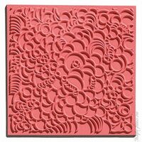 CE95011 - Placa de textura, stampila cauciuc - 9x9cm - Cernit - Bubbles