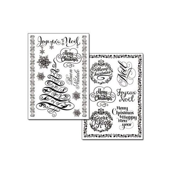DFTR049 - Hartie transfer A4 - 2 buc/set - Christmas - Stamperia