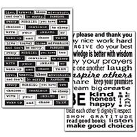 DFTR052 - Hartie transfer A4 - 2 buc/set - Words - Stamperia
