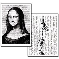 DFTR055 - Hartie transfer A4 - 2 buc/set - Monna Lisa - Stamperia