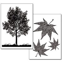 DFTR056 - Hartie transfer A4 - 2 buc/set - Tree & Leaves - Stamperia