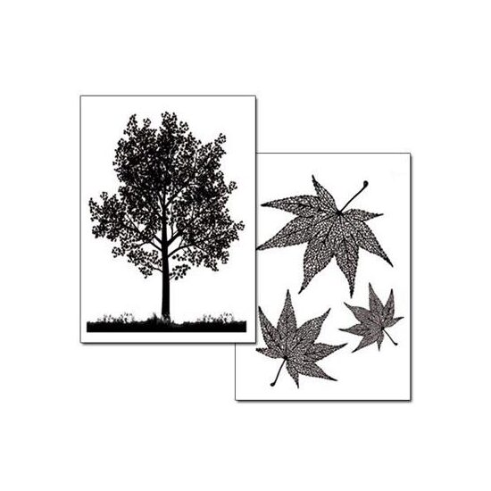 DFTR056 - Hartie transfer A4 - 2 buc/set - Tree & Leaves - Stamperia