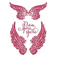 KSG317 - Sablon 21x29.7 - Wings - Stamperia