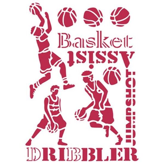 KSG238 - Sablon 21x29.7 - Basket - Stamperia - DISC