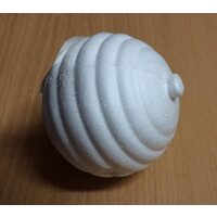 759 - Glob polistiren cu dungi - aprox 8 cm. - PENT.