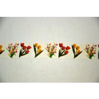 372897 - Deco tape - washi tape - scotch alb hartie imprimat cu lalele - 30mm x 10m ANT-CH