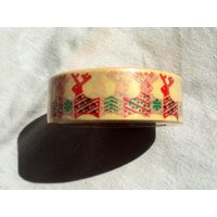 372889 - Deco tape - washi tape - scotch hartie cu reni - 15mm x 10m ANT-CH