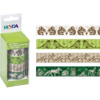 203584388 - Set 4 deco tapes - washi tapes - scoci hartie imprimat - Veverite - Heyda