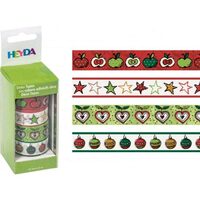 203584386 - Set 4 deco tapes - washi tapes - scoci hartie imprimat - Globuri - Heyda