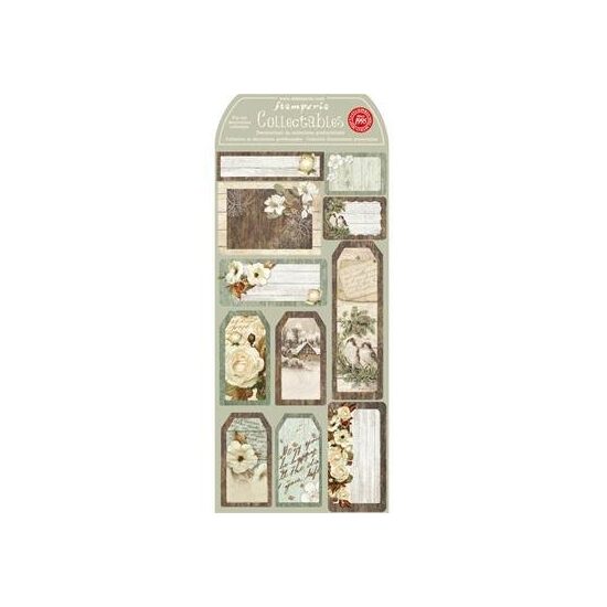 DFTG017- Etichete cartonate predecupate - Winter wood - Stamperia