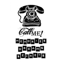 WTKCC34 - Stampila High Definition - 7x11cm - Call me telephone - Stamperia