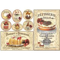 DFS339 - Hartie de orez Stamperia 48x33 cm - Patisserie