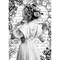 DFSA4165 - Hartie de orez A4 - Stamperia - Romantic woman