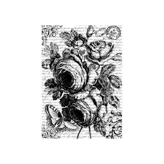 DFSA4167 - Hartie de orez A4 - Stamperia - Rose