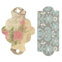 FBF002 Set 4 cuttere - Waved Tags - Stamperia