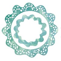 FBF009 Set 5 cuttere - Round decorated Framelits- Stamperia