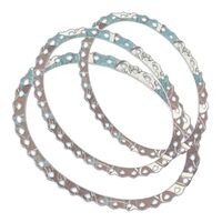 FBF010 Set 5 cuttere - Oval decorated Framelits - Stamperia