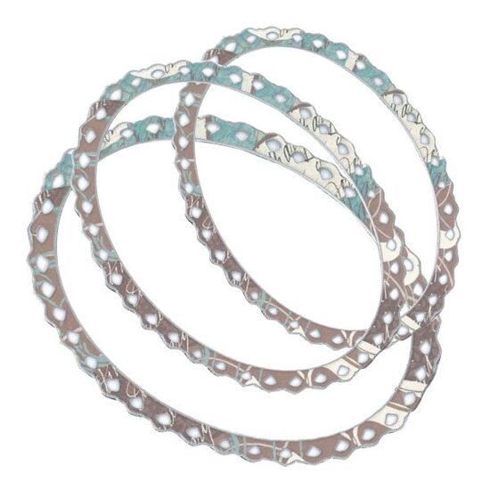 FBF010 Set 5 cuttere - Oval decorated Framelits - Stamperia