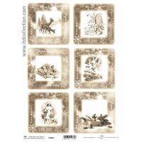 TAG067 - Hartie scrapbooking -Etichete - A4, 250g - ITD