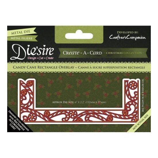 DS-CADO-CCR Cutter Candy Cane Rectangle Overlay - Crafters Companion