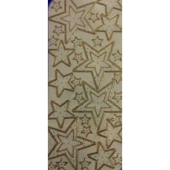 3214 Sticker transparent / gold - stelute - INTER.D
